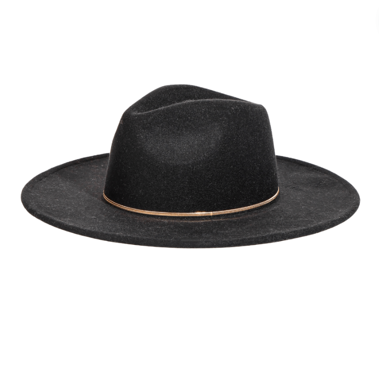 Flat Brim Herringbone Chain Hat