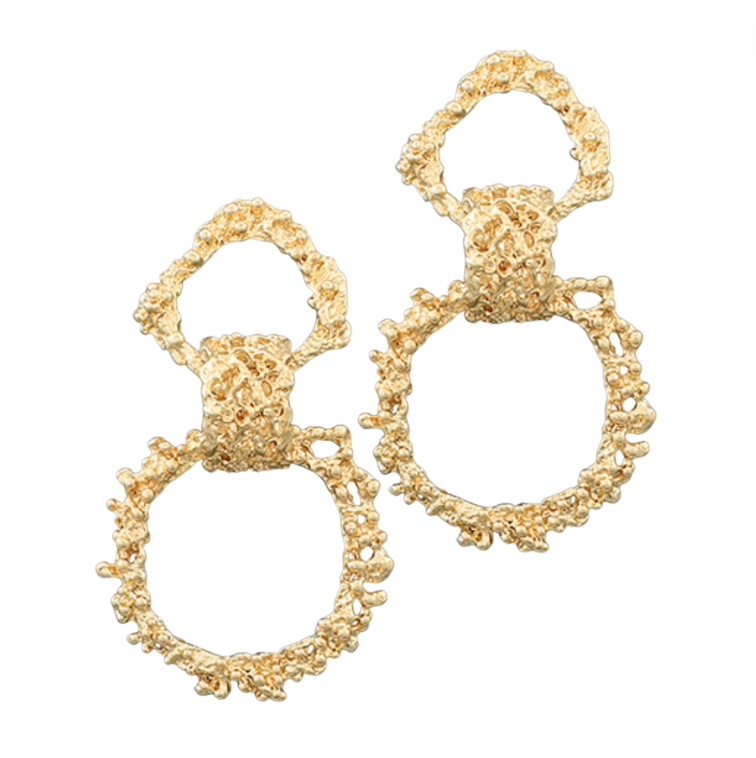 Chunky Circle Link Earrings