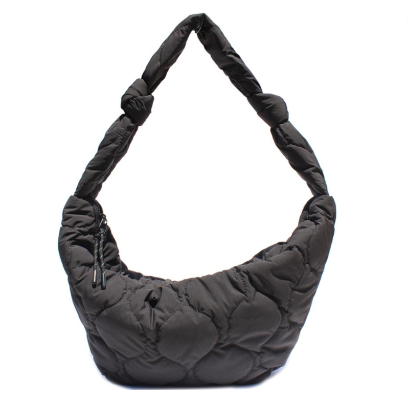 Chic Cushion Zipper Shoulder Bag
