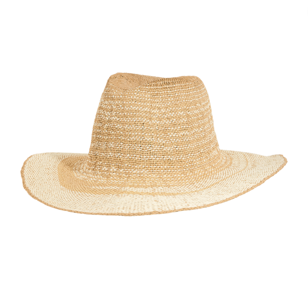 Straw Knit Stripe Sun Hat