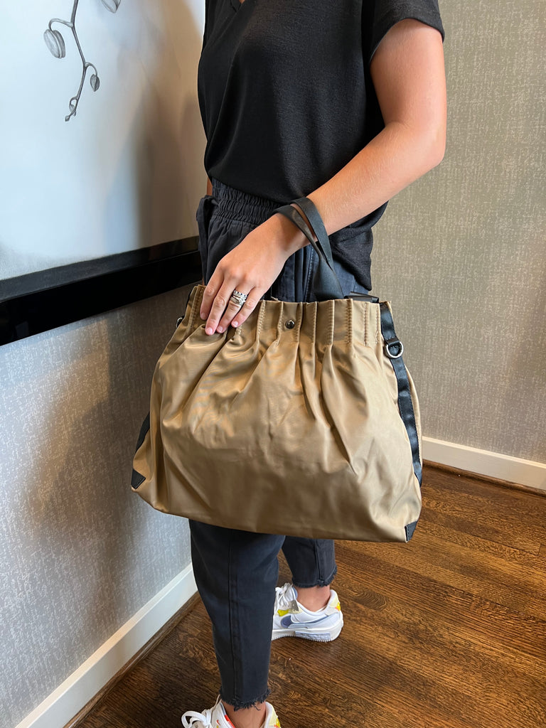 Nylon Tote Bag with Strap